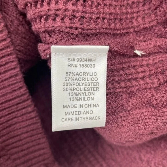 Love‎ Tree Women's Nordstrom Peekaboo Cable Knit Long Sleeve Sweater Size M NWT - Picture 7 of 10